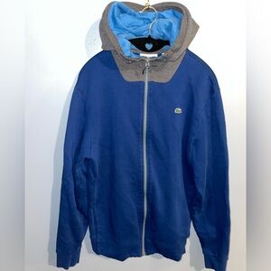 Lacoste sports jacket in blue size large great condition